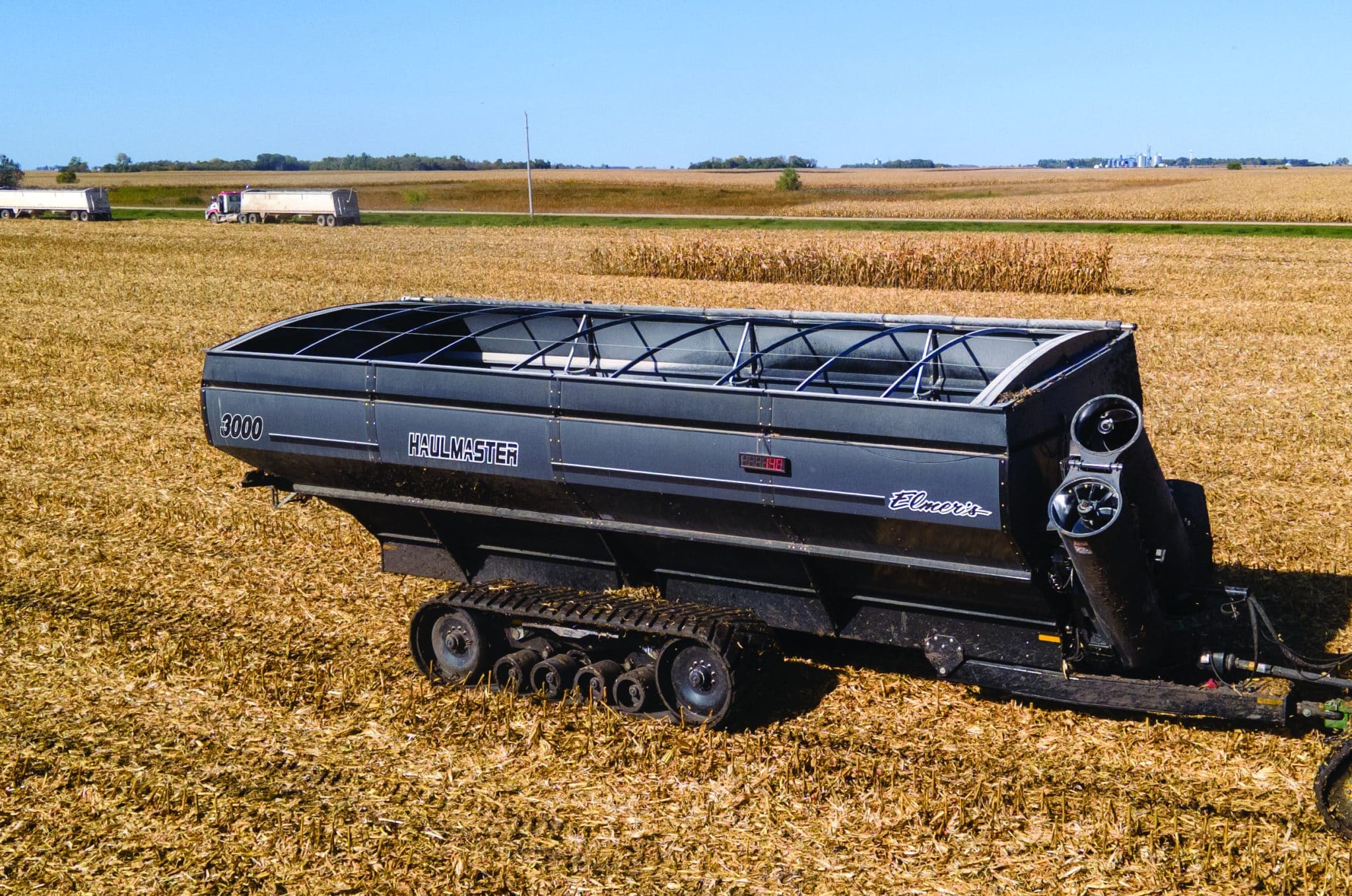 Featured image for “Elmer’s Releases Industry’s Biggest Grain Cart – Haulmaster 3000 & New TerraWave Tracks”